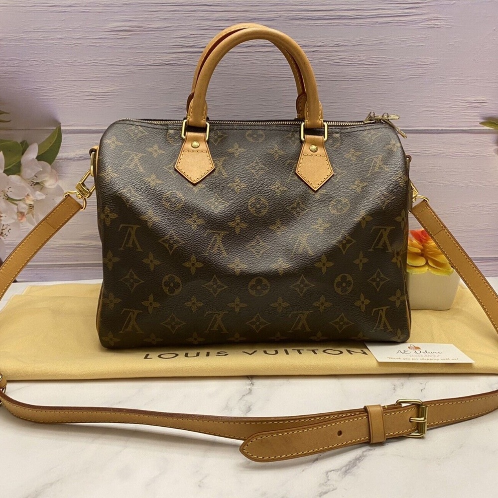 ❤️‍🩹SOLD❤️‍🩹 LOUIS VUITTON Speedy 30 Monogram Bandouliere Shoulder Bag (DU1152)